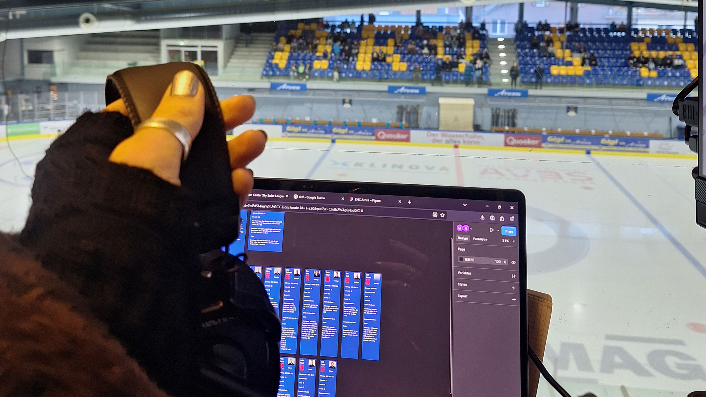 Eishockey Live-Produktion – Kopfhörer